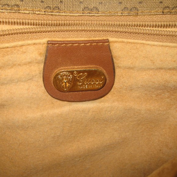 ❤️GUCCI Micro G Logo Print Brown Flap Crossbody Purse - Picture 13 of 14